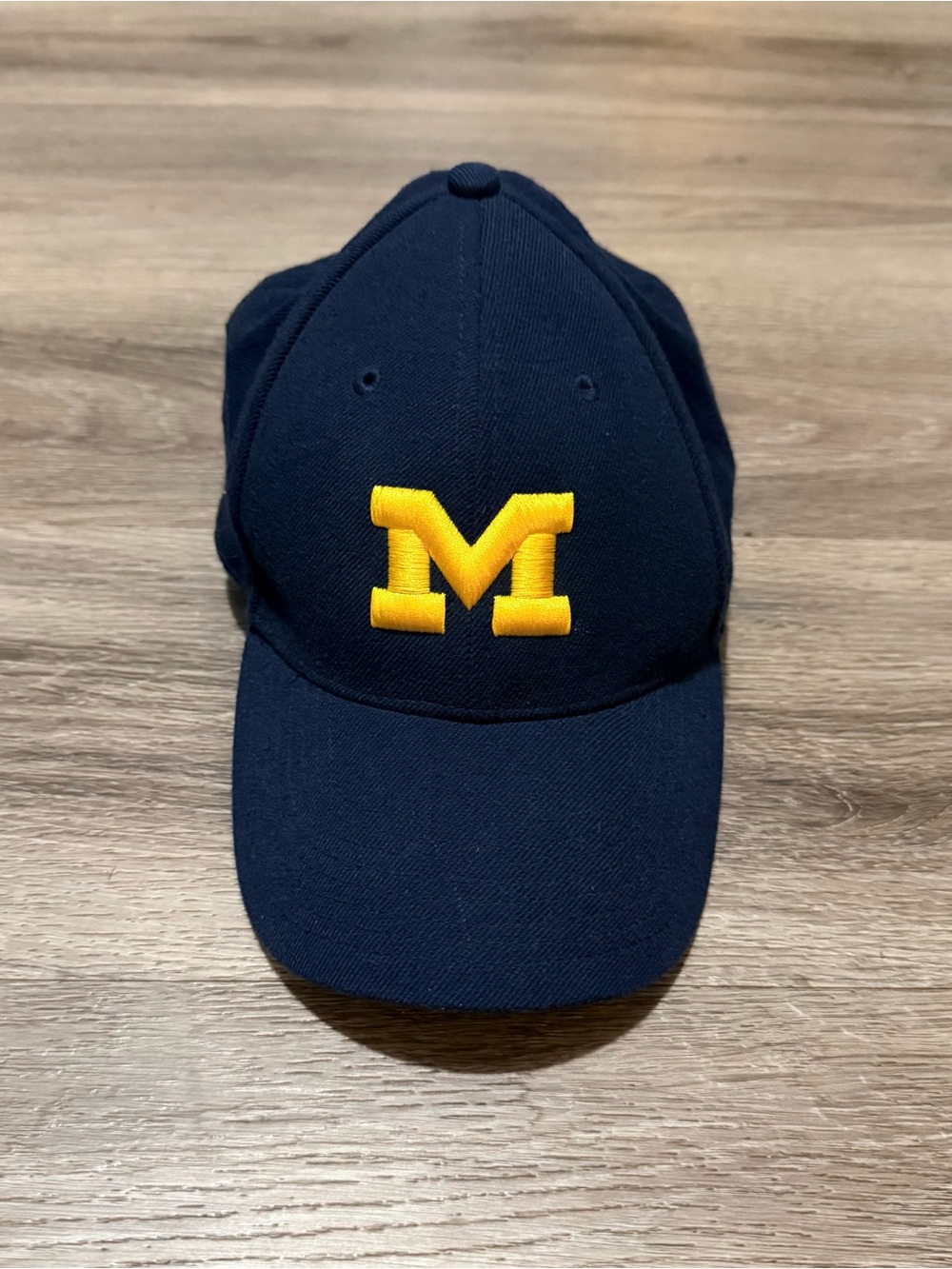 Nike Michigan Navy Baseball Cap with Yellow 'M' Embroidery